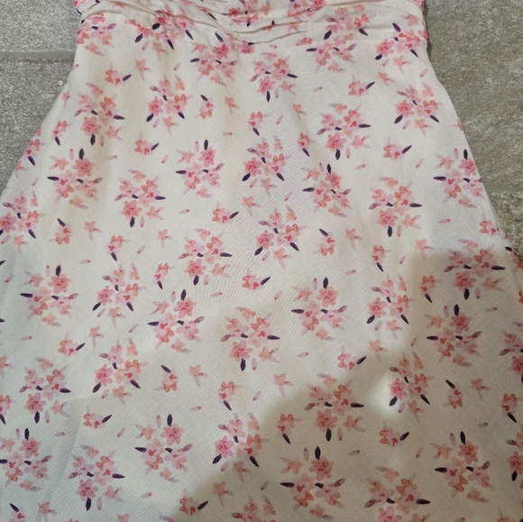 NWOT Princess Polly Connelly Mini Dress Floral Pink and White Size 2 XS V Neck - Picture 6 of 9
